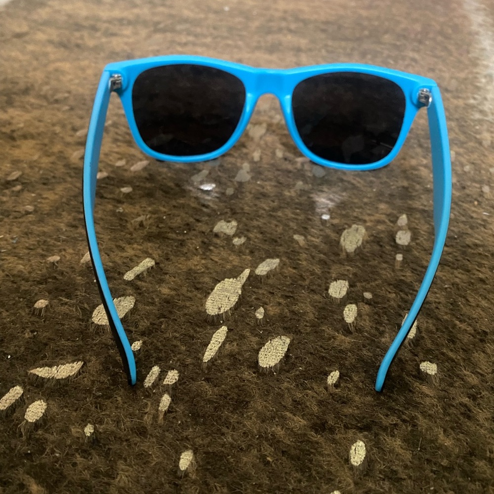 Black Sunglasses with Blue Interior